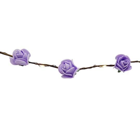 18ct. Purple Rose LED Crafting Lights by Ashland&#xAE;
